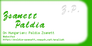 zsanett paldia business card